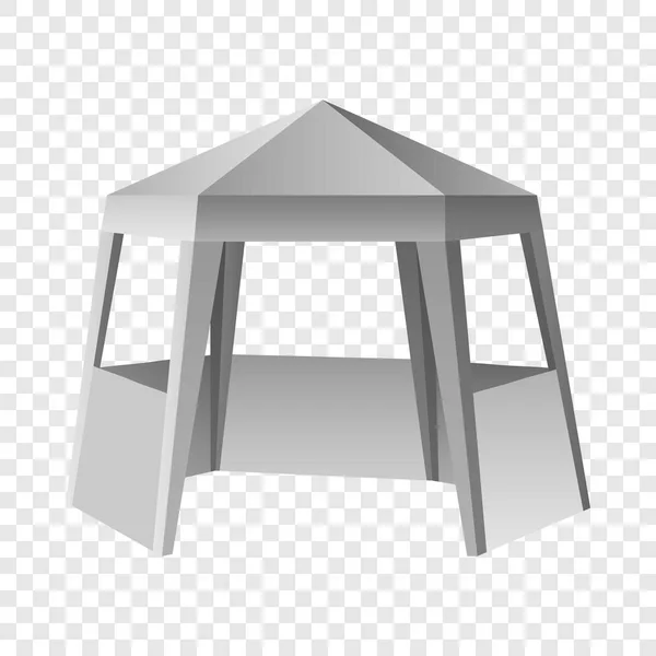 Макет презентационной палатки, реалистичный стиль — стоковый вектор