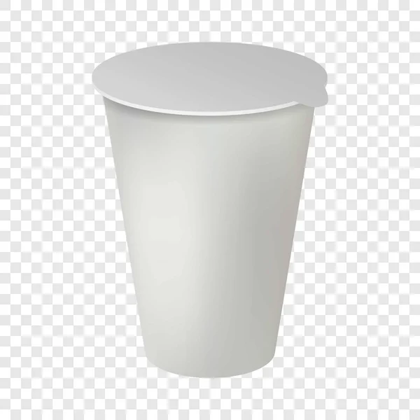 Plastic Pot Mockup Realistische Afbeelding Van Plastic Pot Vector Mockup — Stockvector