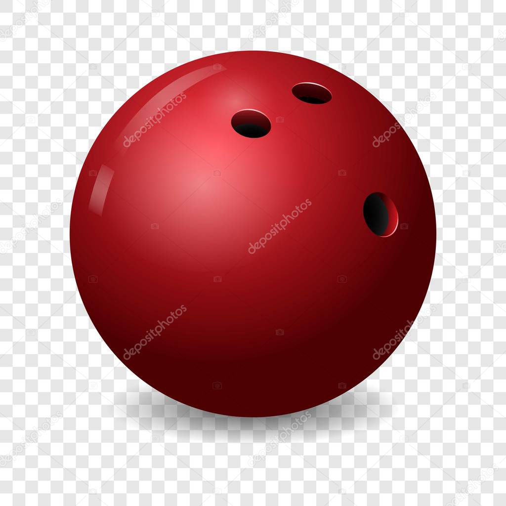 Bowling ball icon, realistic style