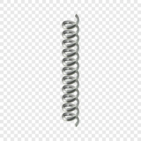 Maqueta de cable espiral, estilo realista — Vector de stock