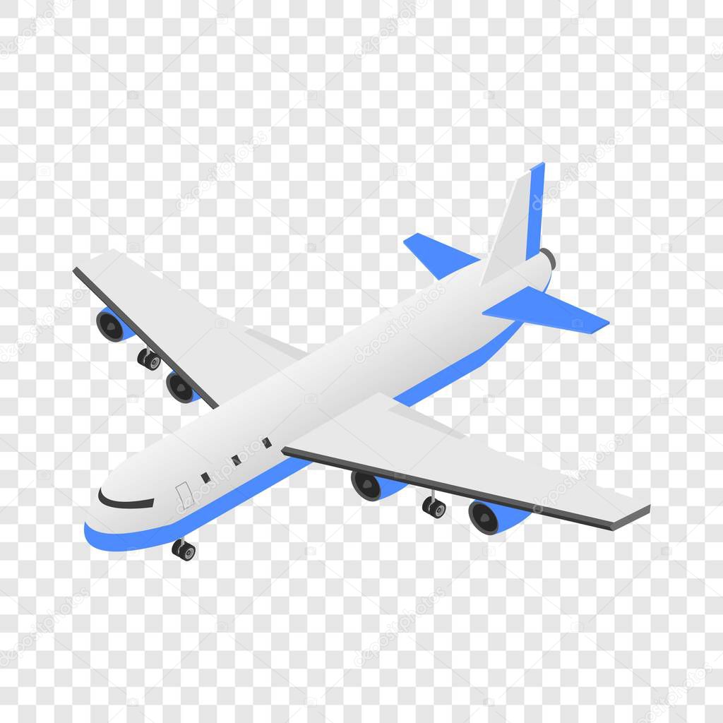 Delivery plane icon, isometric style