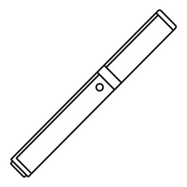 Kapalı vape kalem simgesi, anahat stili