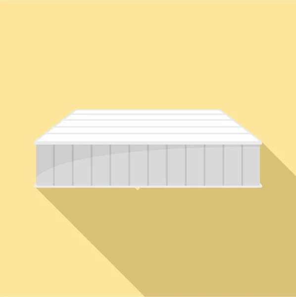 Icono suave del colchón, estilo plano — Vector de stock