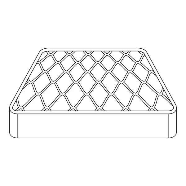 睡床垫图标, 轮廓样式 — 图库矢量图片