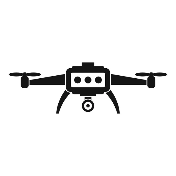 Ícone de drone inteligente, estilo simples — Vetor de Stock