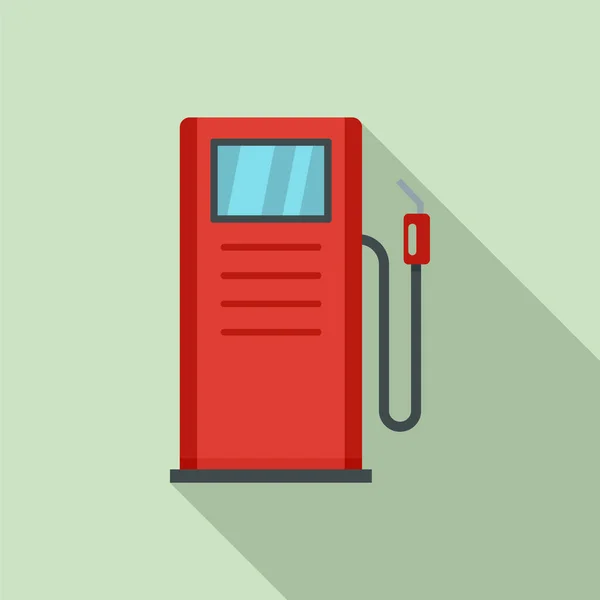 Benzinkút ikon, lapos stílusú — Stock Vector