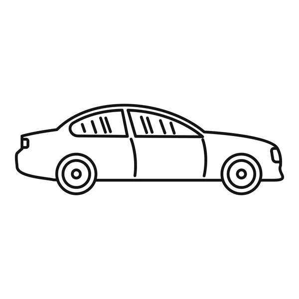 Icono de coche de gasolina, estilo de esquema — Vector de stock