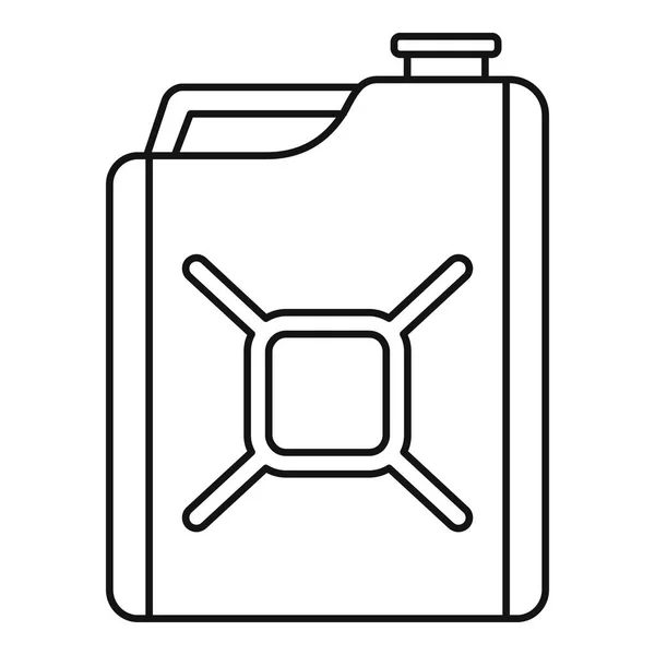 Icona bombola di gas, stile contorno — Vettoriale Stock