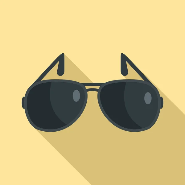 Icono de gafas de sol, estilo plano — Archivo Imágenes Vectoriales