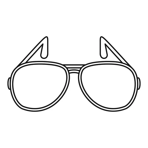 Sunglasses icon, outline style — Stock Vector