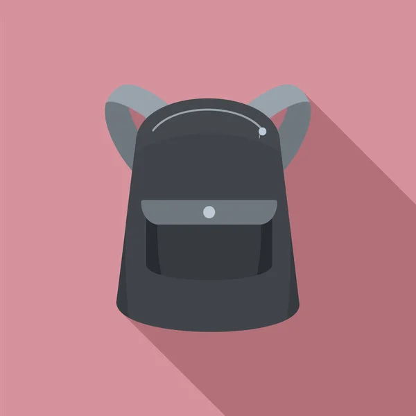 Icono de la mochila Emmo, estilo plano — Vector de stock