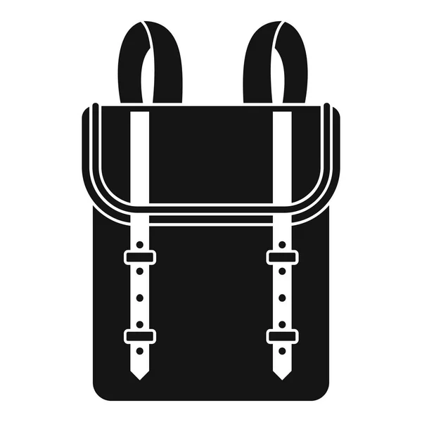 Ragazzo icona zaino, stile semplice — Vettoriale Stock