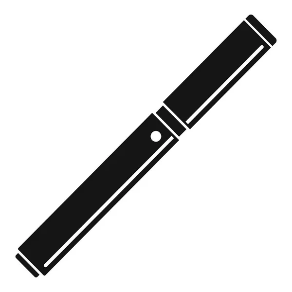 閉じたアーク ペン アイコン、シンプルなスタイル — ストックベクタ