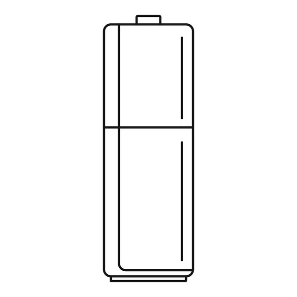 Иконка батареи Vape box, стиль контура — стоковый вектор