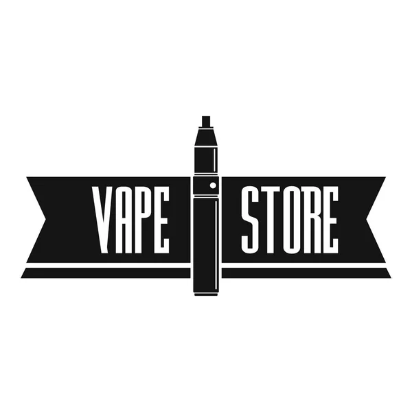 Logotipo da loja Vape, estilo simples — Vetor de Stock