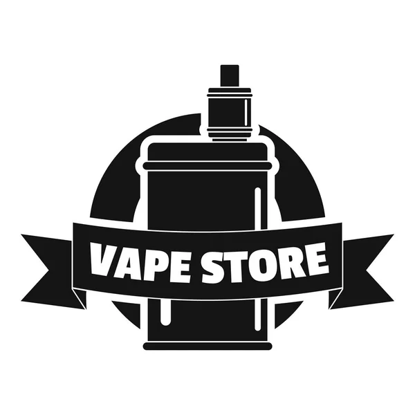 Vape new store logo, simple style — Stock Vector