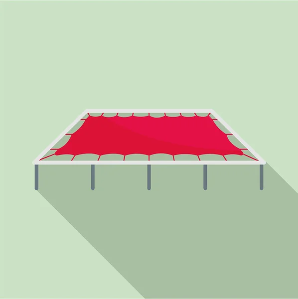 Grande icona del trampolino, stile piatto — Vettoriale Stock