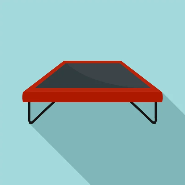 Moda icona trampolino, stile piatto — Vettoriale Stock