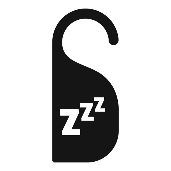 睡眠衣架标签图标, 简单的样式 — 图库矢量图片