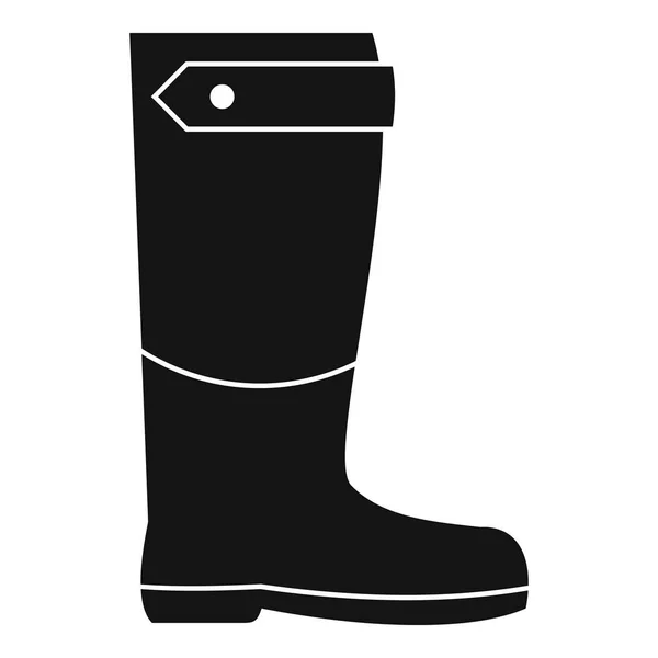 Farm boot icon, simple style — Stock Vector