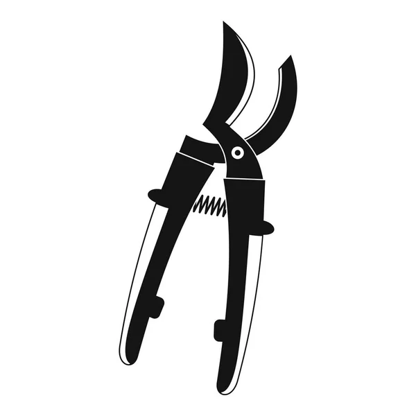 Farm secateurs icon, simple style — Stock Vector