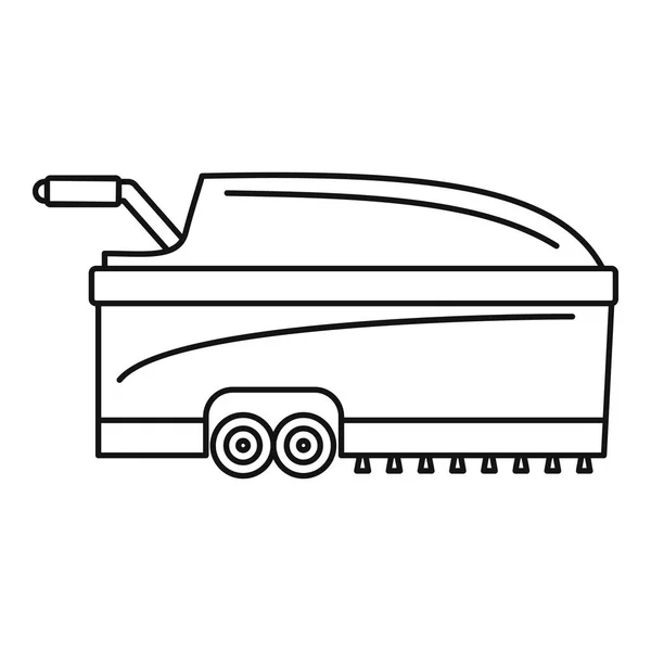ホール掃除機アイコン、アウトラインのスタイル — ストックベクタ