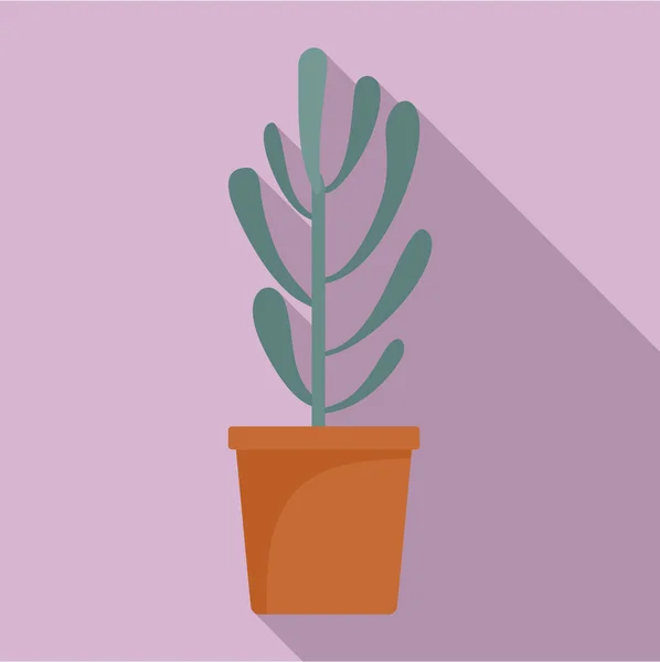 Cactus Árbol Plantas Icono Ilustración Plana Del Icono Del Vector — Vector de stock