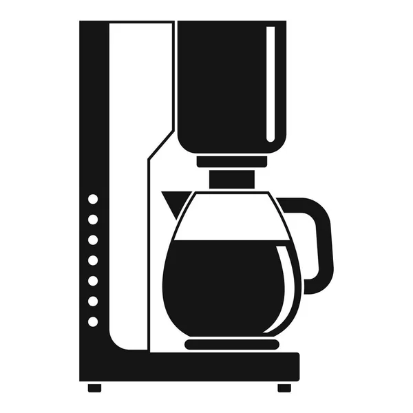 Icono de la cafetera, estilo simple — Vector de stock