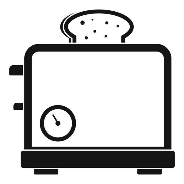 Timer toaster icon, simple style — Stock Vector