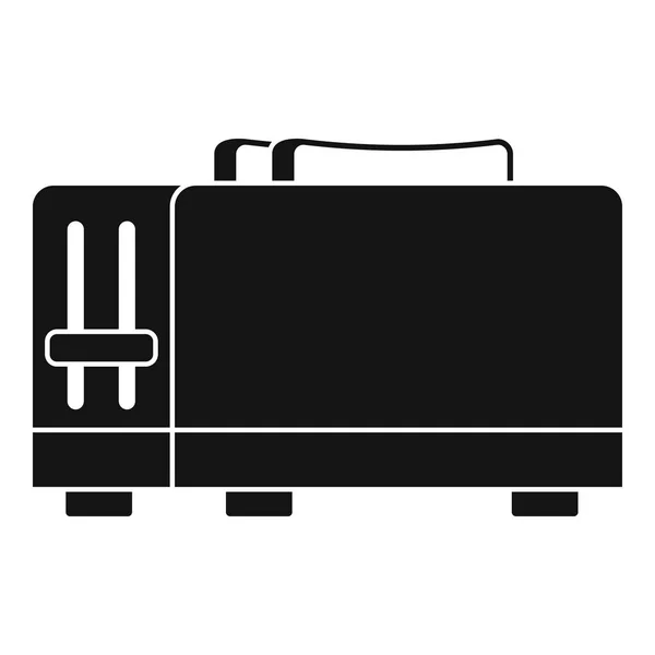 Toaster-Symbol in der Küche, einfacher Stil — Stockvektor