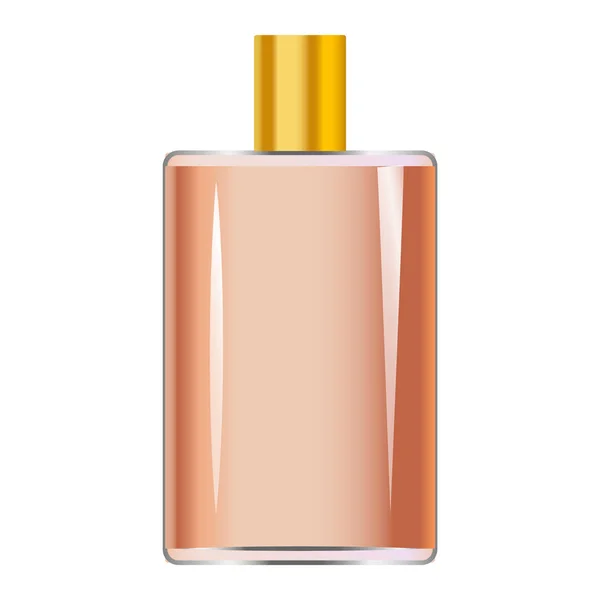 Men perfume bottle mockup, realistic style — Stock Vector