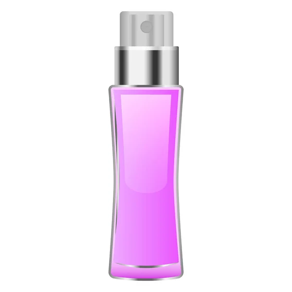 Roze parfum mockup, realistische stijl — Stockvector