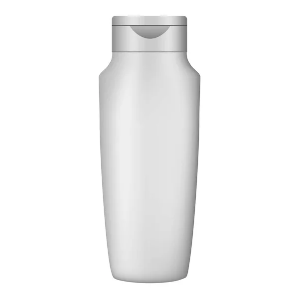 Cosmetic cream bottle mockup, realistic style — Stock Vector