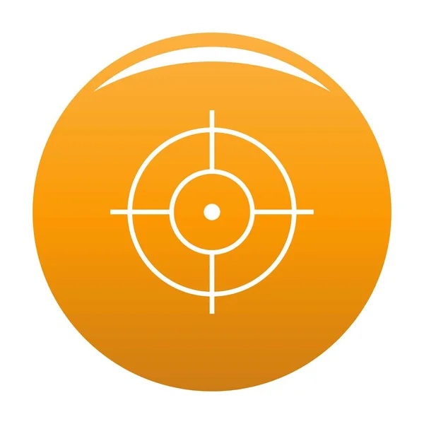 Icono de disparo vector naranja — Archivo Imágenes Vectoriales