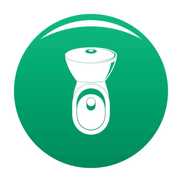 WC ikona wektor zielony — Wektor stockowy
