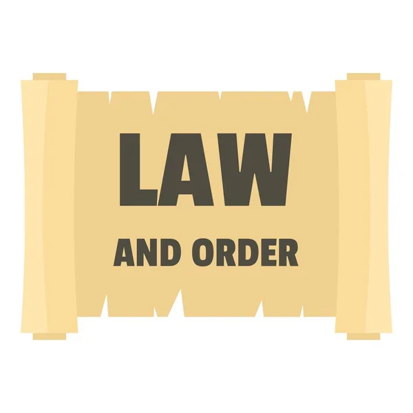 Law and order constitution day logo icon, flat style