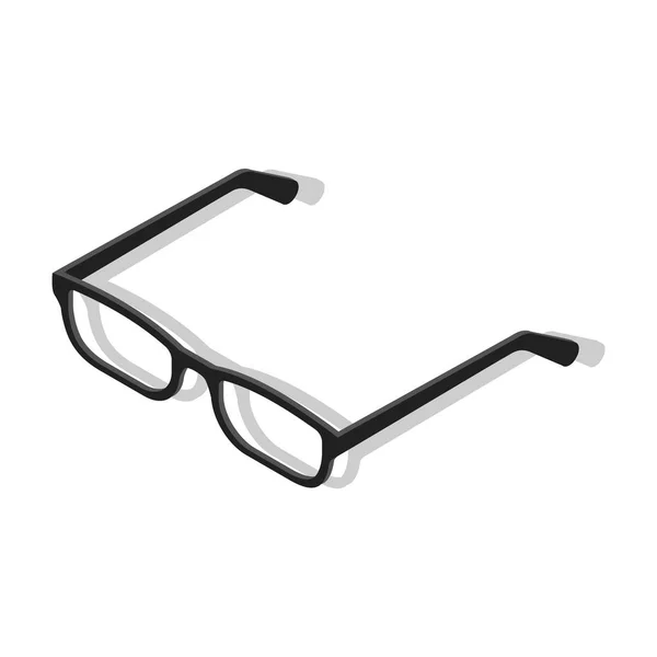 Unternehmen transparente Menschen Brille Symbol, isometrischer Stil — Stockvektor