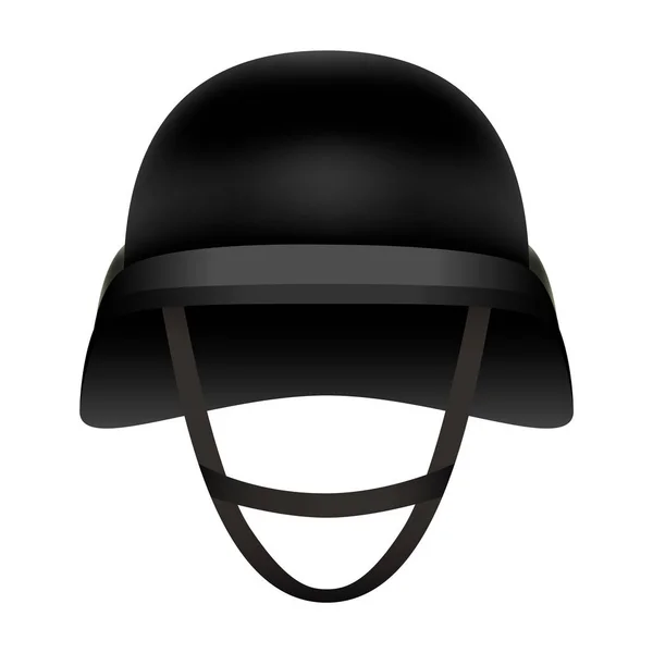 前面的黑色头盔样机 基于白色背景的网页设计黑盔矢量样机的现实例证 — 图库矢量图片