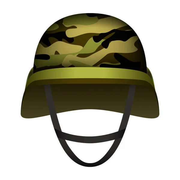 Nowoczesny design armii kask makieta, realistyczny styl — Wektor stockowy