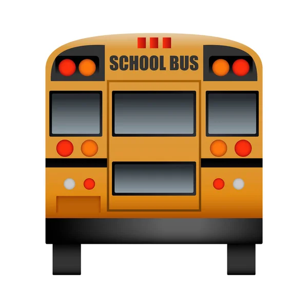 Mockup Autocarro Escolar Ilustração Realista Volta Escola Ônibus Vetor Mockup — Vetor de Stock