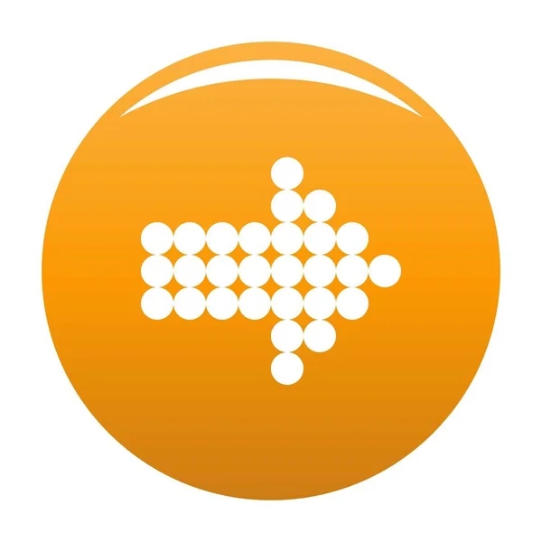 Flecha icono vector naranja — Archivo Imágenes Vectoriales