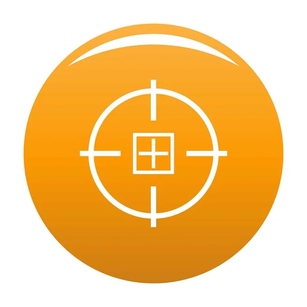 Ícone óptico da missão vetor laranja —  Vetores de Stock