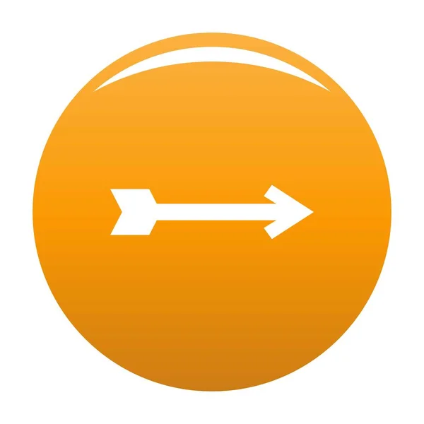 Ícone de seta vetor laranja — Vetor de Stock