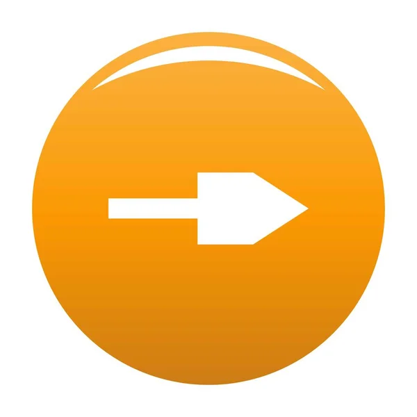 Flecha icono vector naranja — Archivo Imágenes Vectoriales