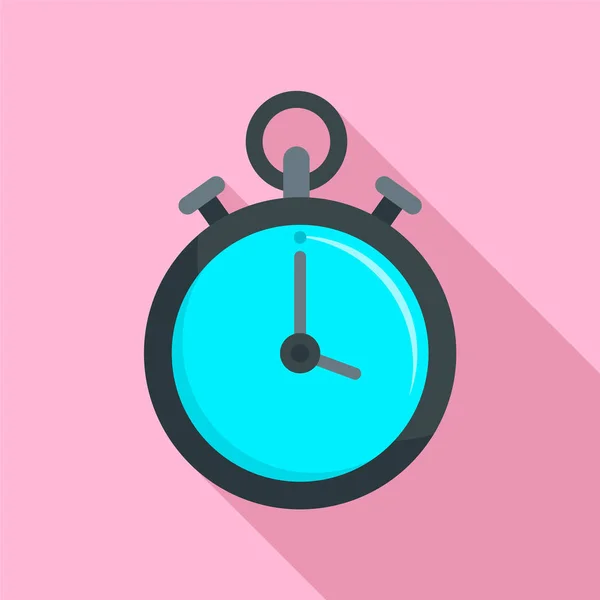 Retraceptive stopwatch icon, flat style — стоковый вектор