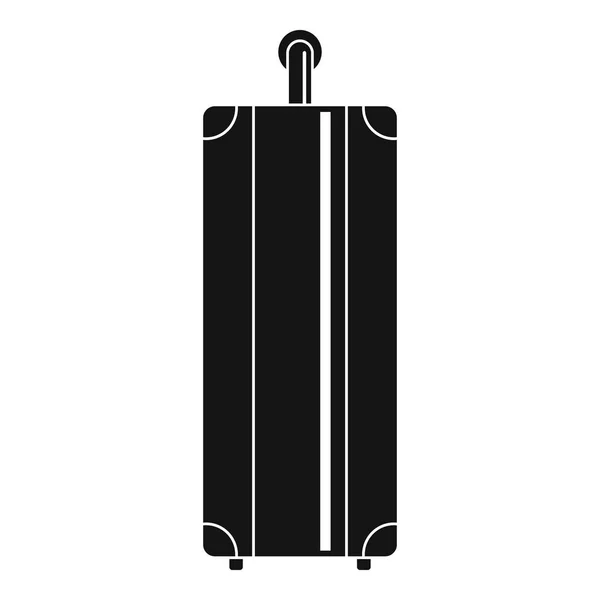 Yan seyahat çantası simgesini, basit tarzı — Stok Vektör