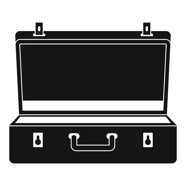 Travel case pictogram, eenvoudige stijl — Stockvector