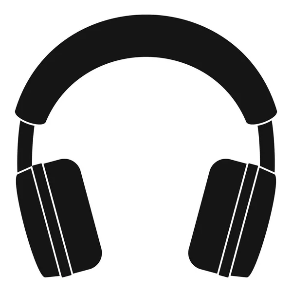 Ícone de fones de ouvido estéreo, estilo simples — Vetor de Stock
