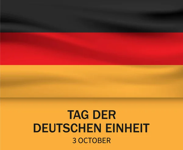 Tag der deutschen einheit concepto fondo, estilo realista — Vector de stock