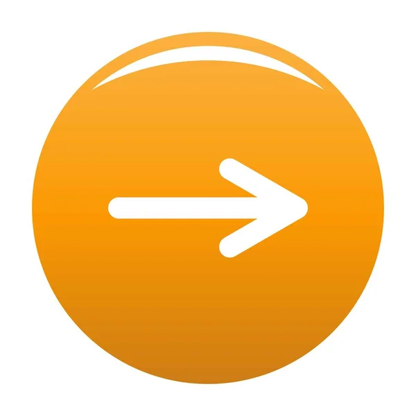 Pfeil-Symbol-Vektor orange — Stockvektor